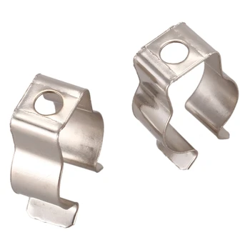 

2 Pcs Holder T5 Fluorescent Tube Lamp Bracket Clips Socket Lampholder Silver
