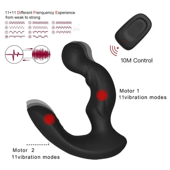 Wireless Dildo Vibrator Male 16 Modes Prostate Massager For Man Aldult Gay Men Anus Toys Remote Control Anal Vibrators Plug Toy 2