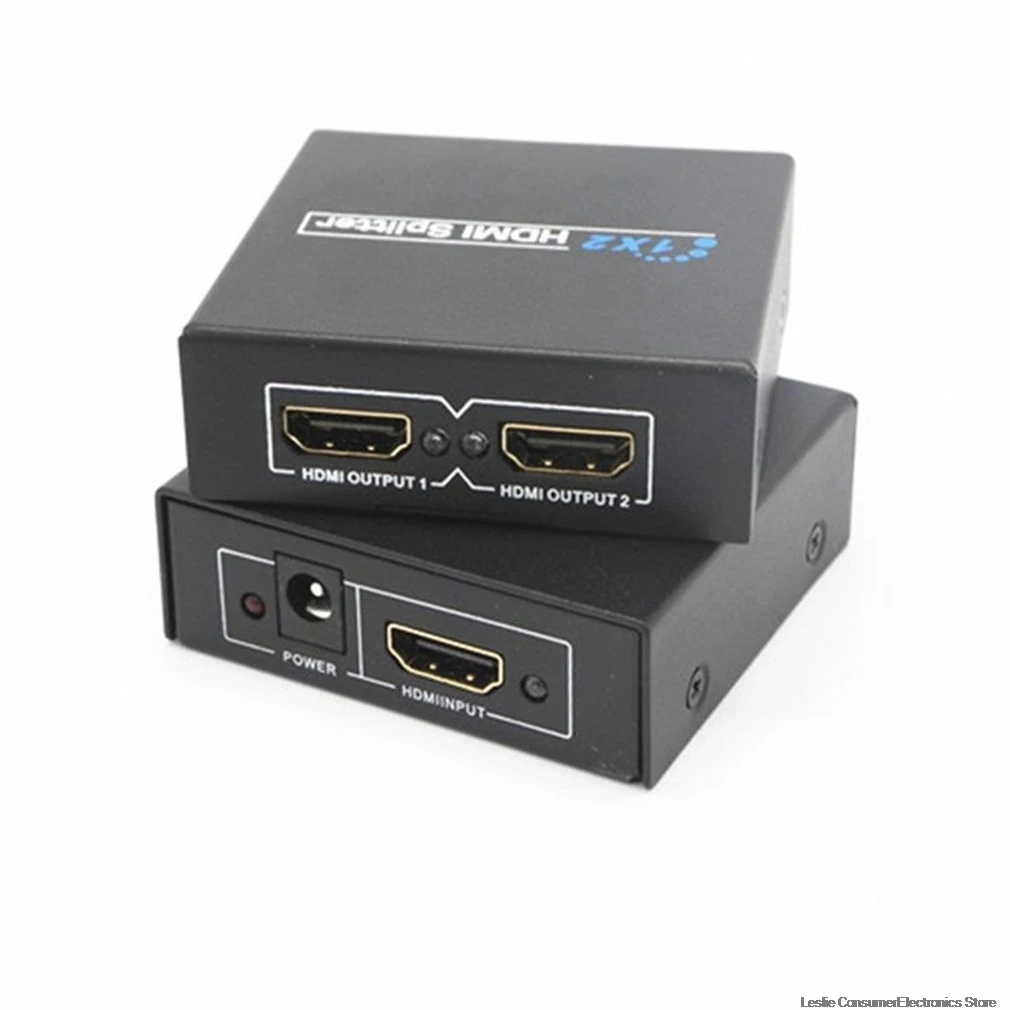 1x2 HDMI переключатель 1x2 HDMI разделитель Порт Автоматический коммутатор Поддержка 3D Full HD1080P для ПК HDTV DVD HDPS3 дропшиппинг