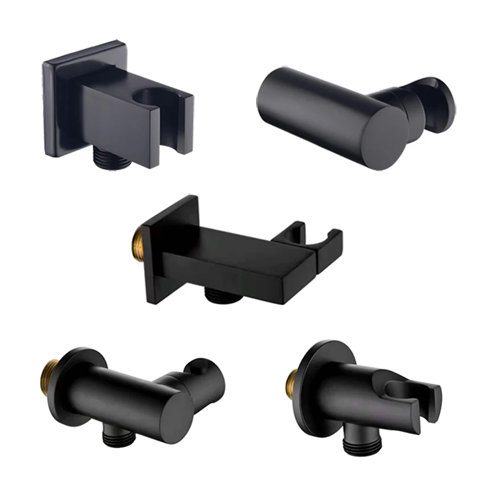 SolidBrassBathroomShowerHeadConnectorHolderwithWaterOutlet