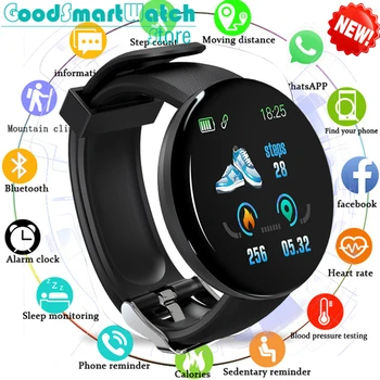 

Bluetooth Smart Watch Men Women Heart Rate Monitor Smartwatch Blood Pressure Fitness Tracker Watches Waterproof For Android IOS