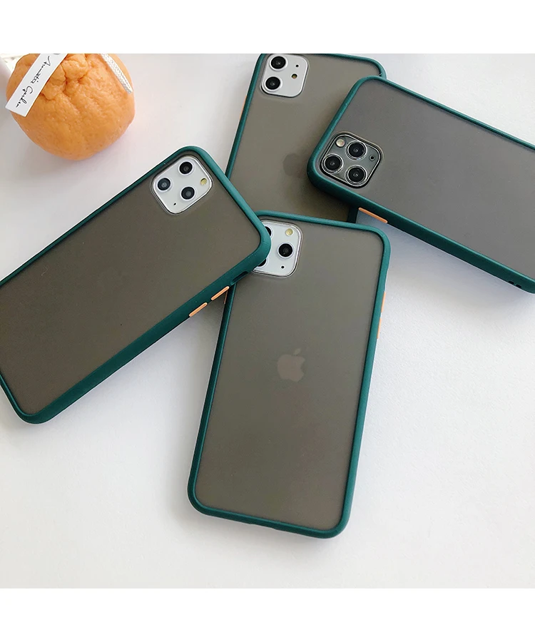 Простой матовый прозрачный чехол для мобильного телефона iPhone 11 Pro X XR XS Max 8 7 6 6S Plus силиконовый мягкий чехол Защита от падения