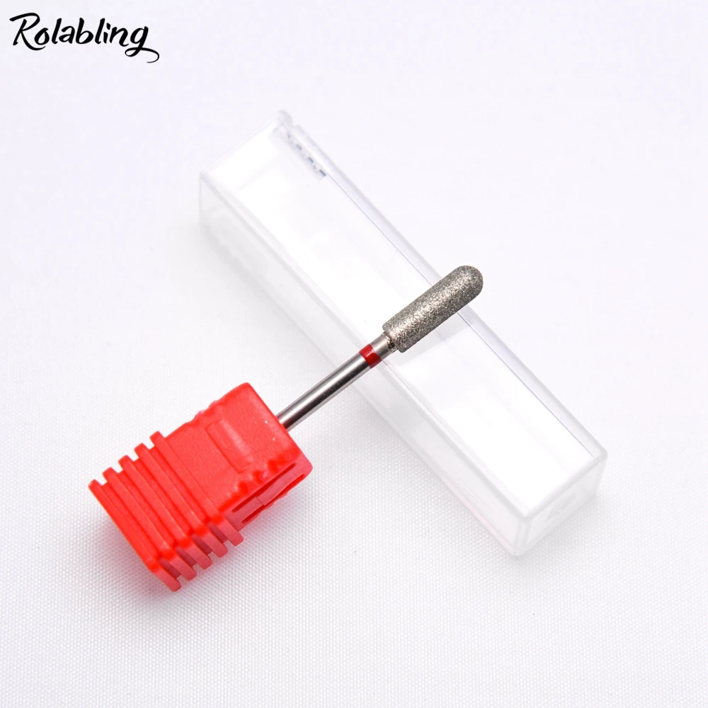Rolabling 1pc Diamond Nail Drill Bits Electric Manicure Machine Professional Polishing Drilling
