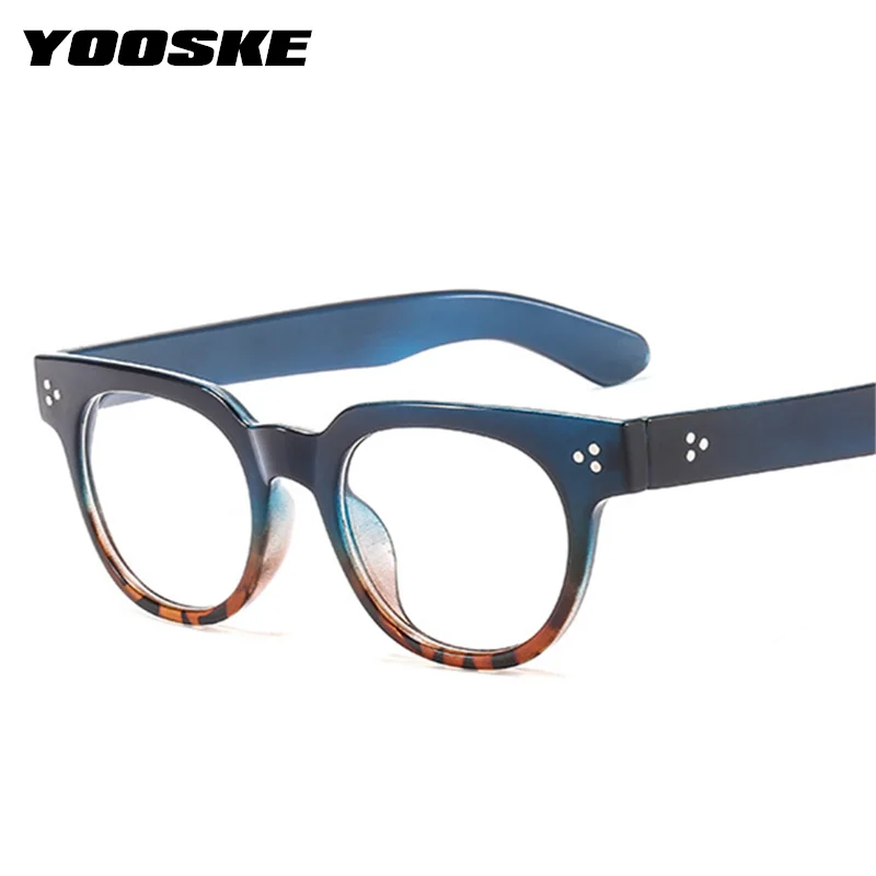 

YOOSKE Retro Round Computer Glasses Frame Women Men Optical Spectacle Transparent Glasses Frames student Myopia Eyeglasses