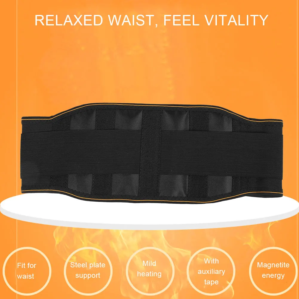 Joylife Infrared Adjustable Waist Support Belt Tourmaline Self-heating Lumbar Brace Band Therapy Belt Pain Relief