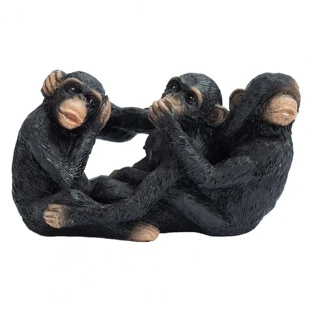 Resin Lightweight Victorian Flavor Monkeys Statue Eye catching Monkeys