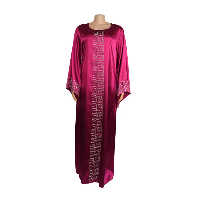 

Women's Muslim Large Size Robe Star Model Silk Abaya Turkey Moroccan Kaftan Caftan Marocain De Moda Musulmana Muslim Abaya