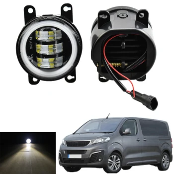 

2pcs LED Fog Light Assembly Daytime Running Lamp For Peugeot Traveller 2016 2017 2018 Car Front Bumper Fog Light DRL H11 12V