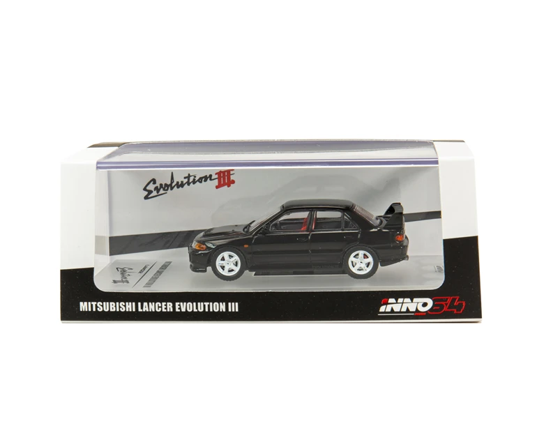 INNO64 1: 64 Mitsubishi LANCER GSR EVO III 1995 черный литой модельный автомобиль