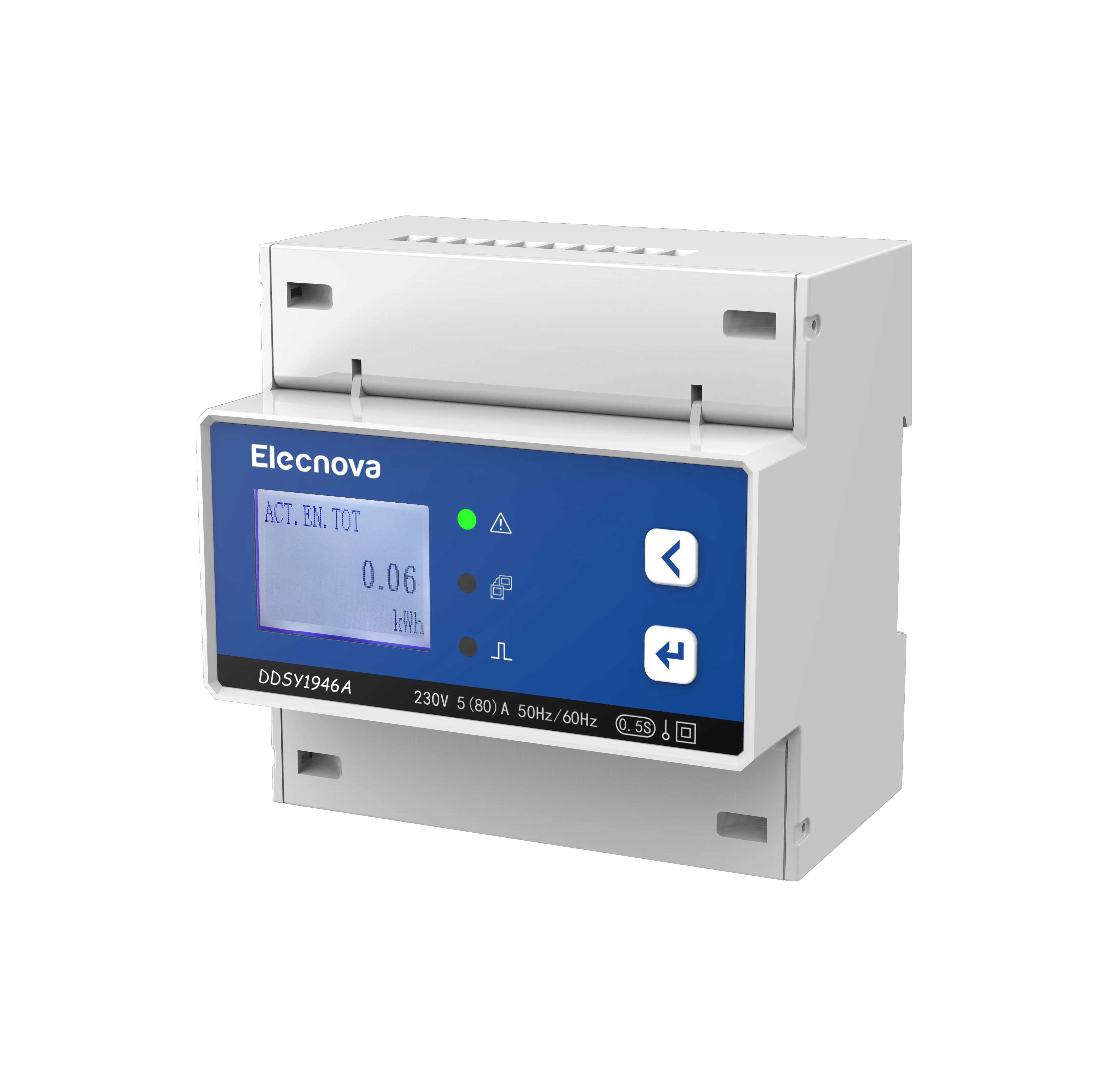 

Elecnova DDSY1946A LCD display RS485 Din rail smart single phase prepaid electric meter
