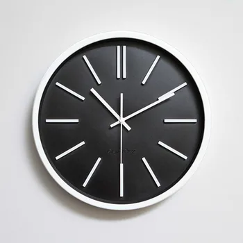 

Modern Simple Measure Mute Wall Clock Living Room Bedroom Slient Sweep Movement Round Wall Clocks Best Gift