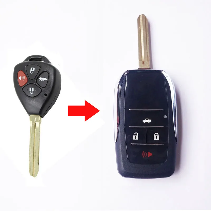 Модифицированный складной чехол для ключа с дистанционным управлением Toyota Camry Reiz