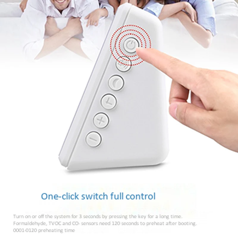 Цифровой детектор формальдегида HCHO/TVOC/CO2/PM2.5/PM10/Temp/Humi тестер AQI монитор качества воздуха анализатор газа
