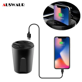

X8 Car QI Quick Wireless Charger CUP for iPhone 11 Pro Max Samsung Huawei USB Wireless Car Charger Cup 2.4A