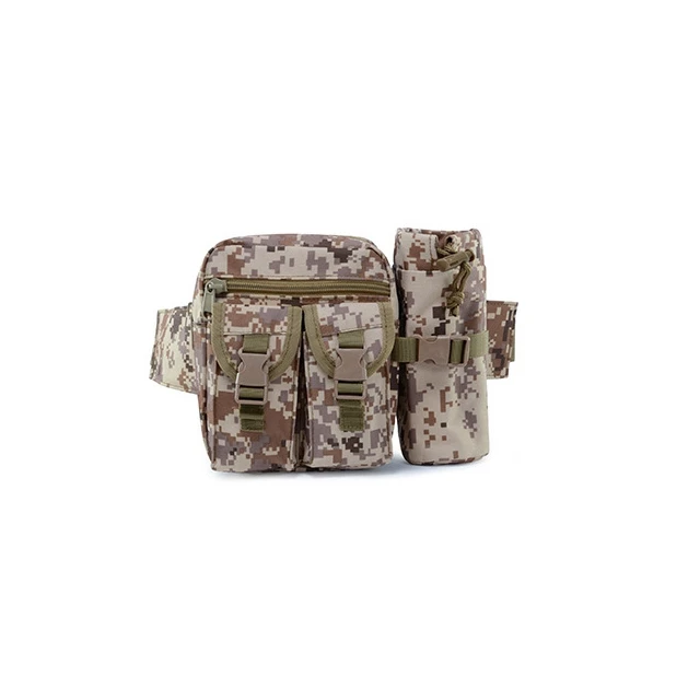 Desert digital Поясная Сумка Molle Военная тактическая поясная сумка походная охотничья походная велосипедная дорожная Водонепроницаемая 600D нейлоновая уличная поясная сумка - Цвет: Desert digital
