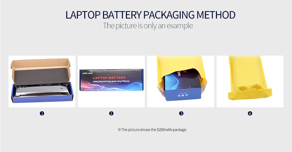 Bateria de laptop 6600 mah para hp