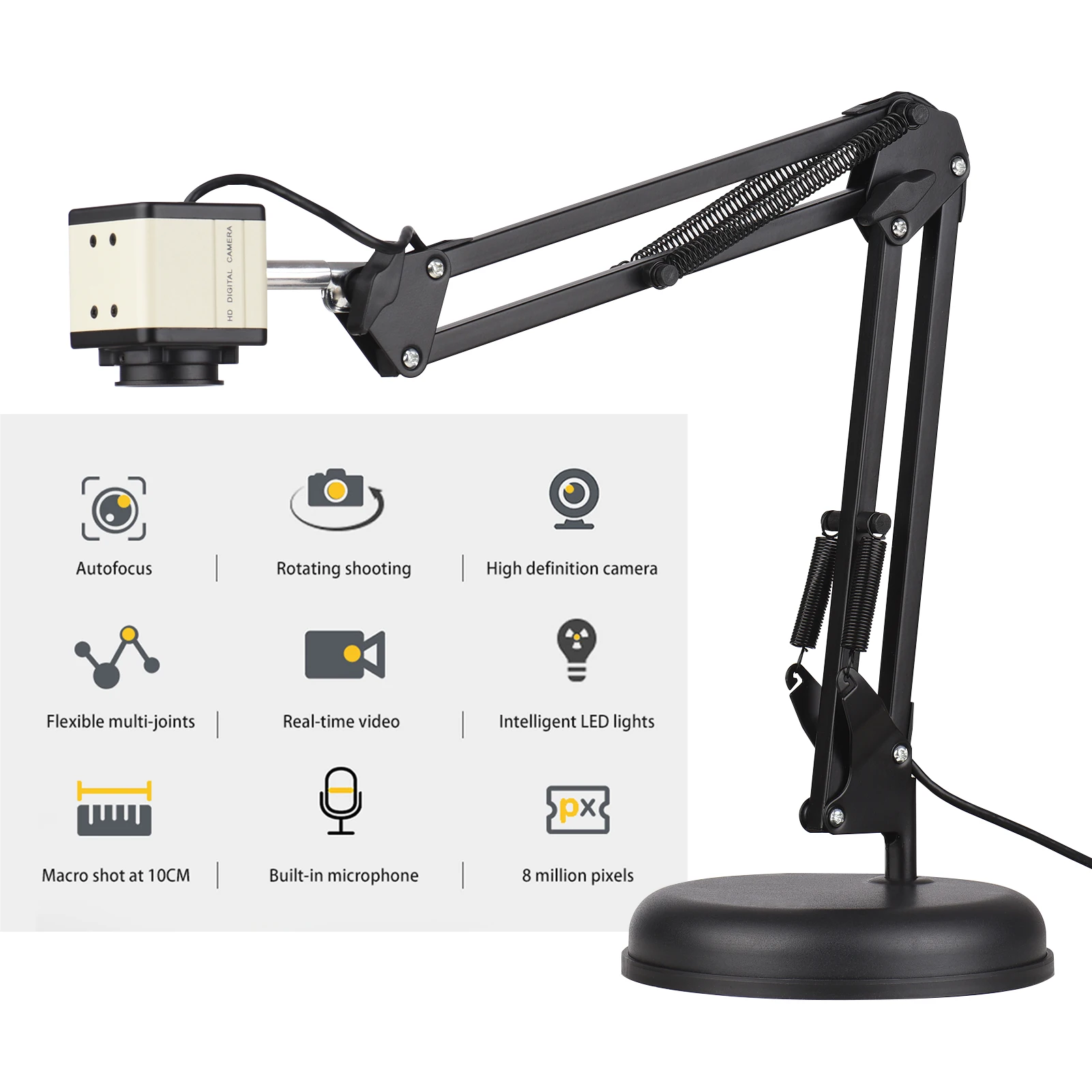 2 in 1 Document Scanner Camera & Webcam with Auto-Focus 8 Mega-pixel High-Definition A3 Scan Size Webcam for Teacher Classroom