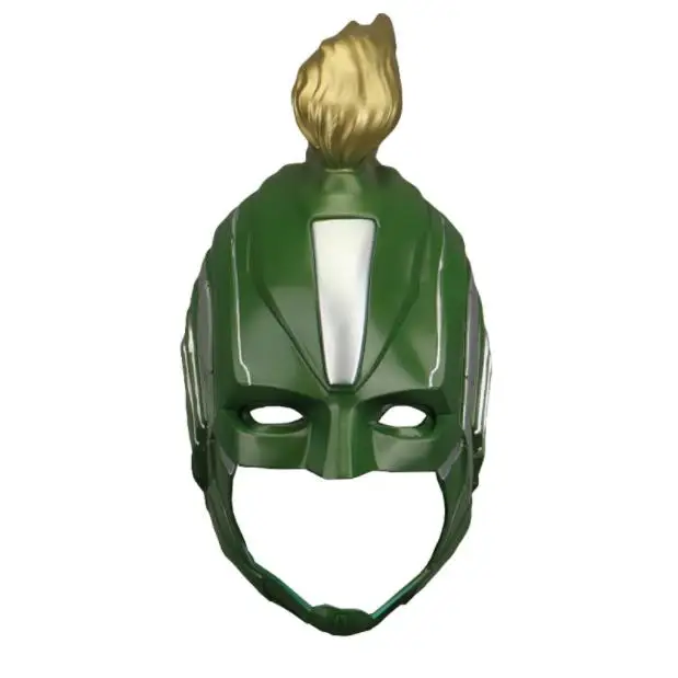 Марвел Капитан Carol Danvers шлем для косплея Хэллоуин Полная Маска-шлем для лица капюшон