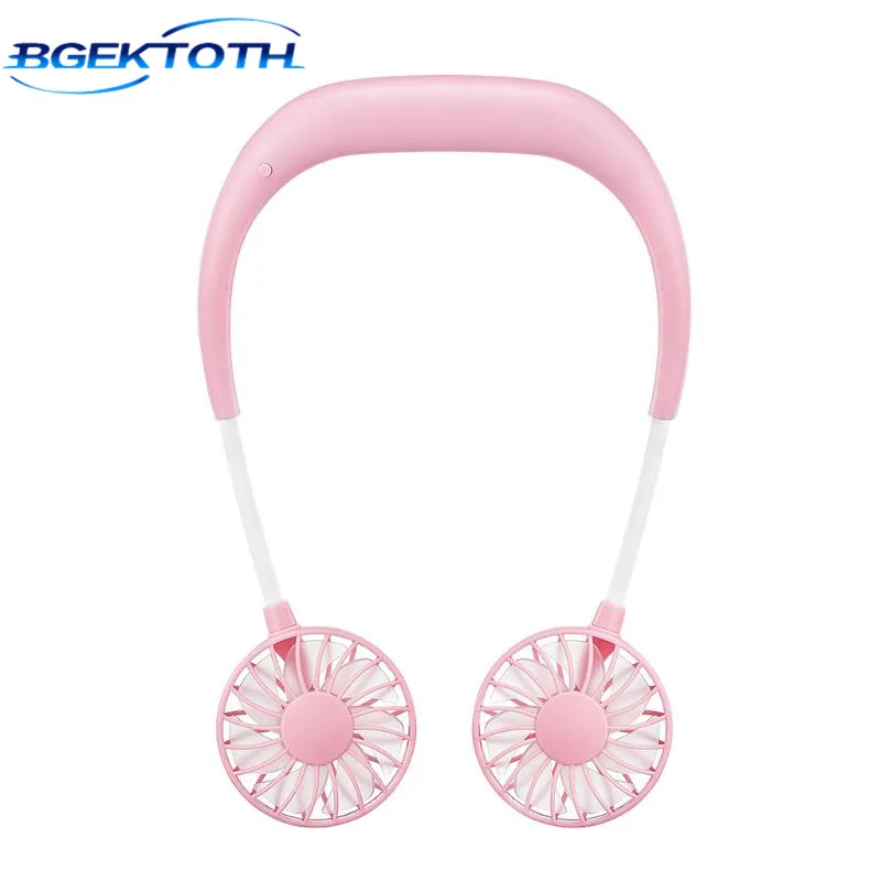 Bgektoth Hands-free повязка на шею руки-свободно висящий USB Перезаряжаемый двойной вентилятор мини-вентилятор летний портативный дропшиппинг
