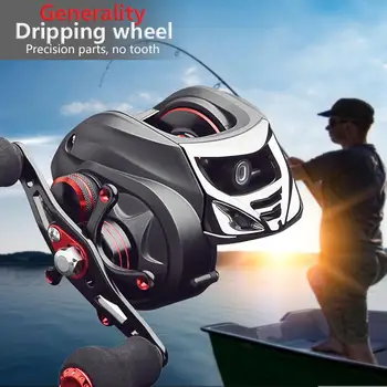 

Dripping Wheel Fishing Wheel Metal Road Spool Gear 17+1BB 7.0:1 Fishing Reel