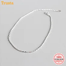 Trustdavis,, Твердое Серебро 925 пробы, модная женская Ювелирная цепочка, 19,5 см, ножные браслеты для жены, лучшего друга, DA121