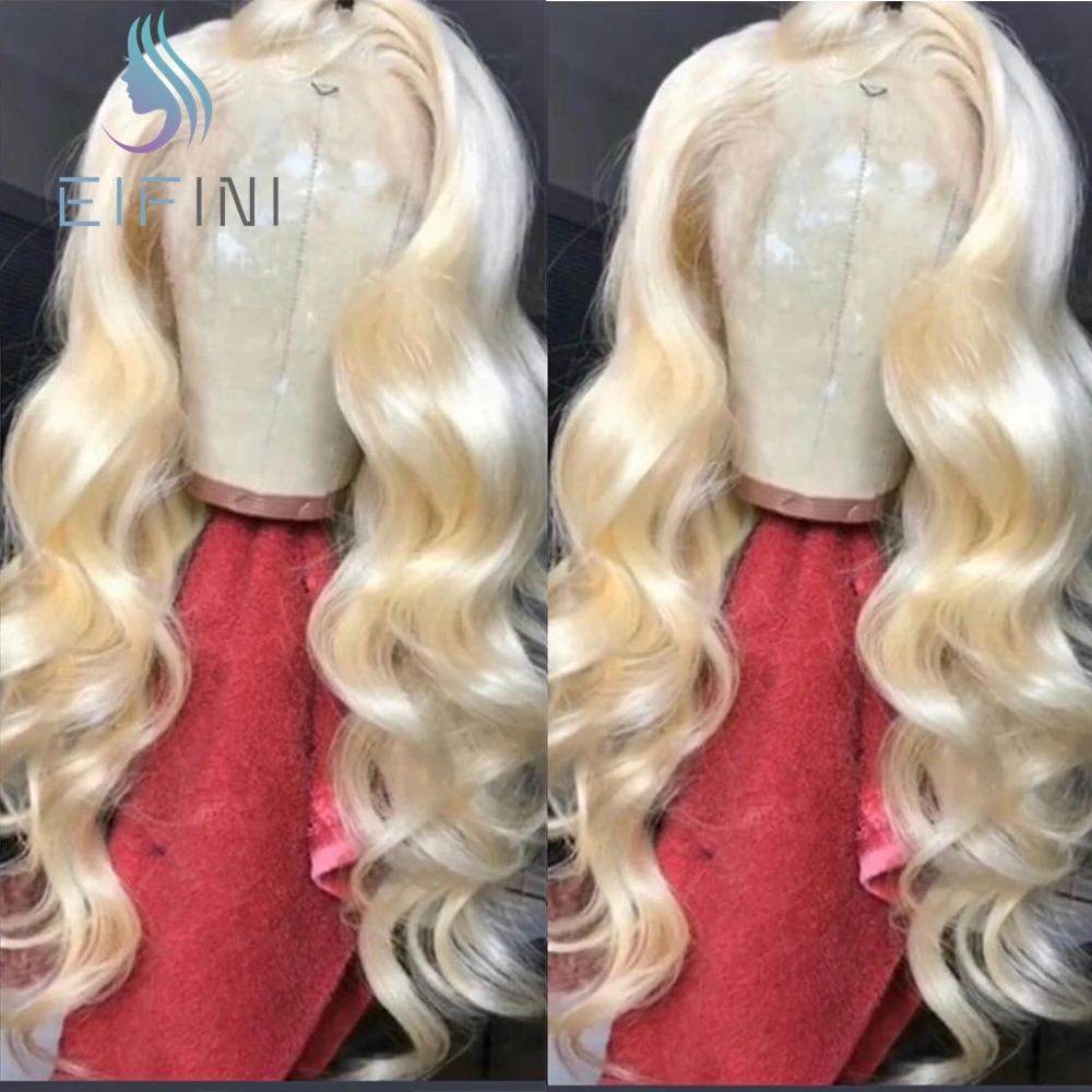 150% плотность 613 блонд кружевные передние парики для черных женщин предварительно сорванные Remy малазийские объемные волнистые человеческие волосы кружевные парики с детскими волосами