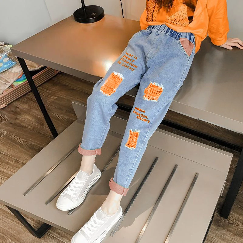Jeans For Girls Children's Ripped Jeans 