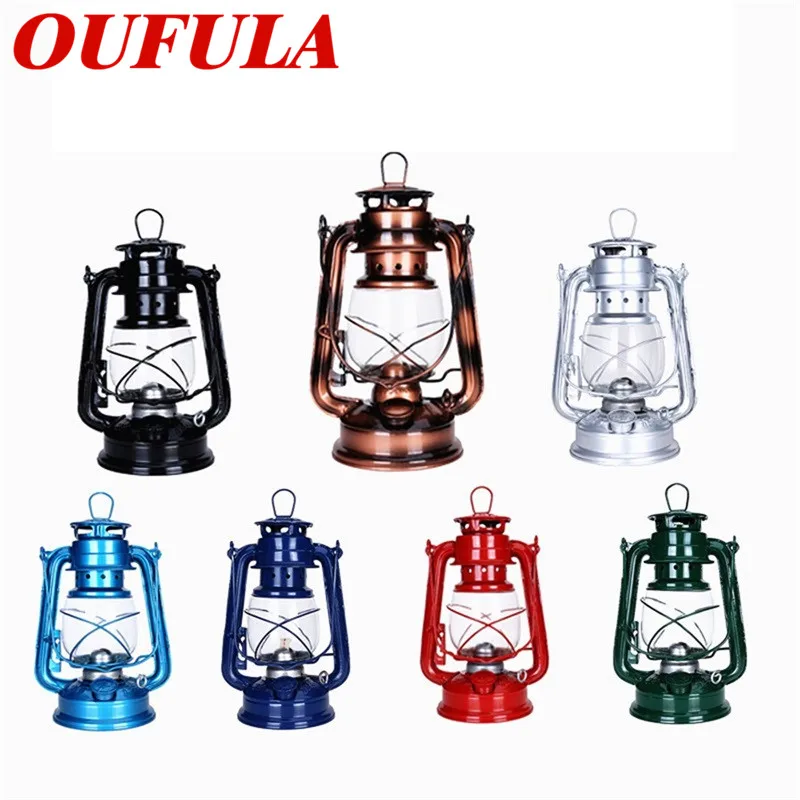 

OUTELA Kerosene Portable Lanterns Retro Mediterranean Style Hanging lamp Decorative Lamp Camping Lamp