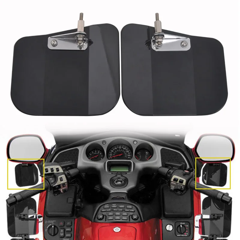 Motorcycle Hand Guard Deflector Mount Tint Mirror Wind Case Accessories