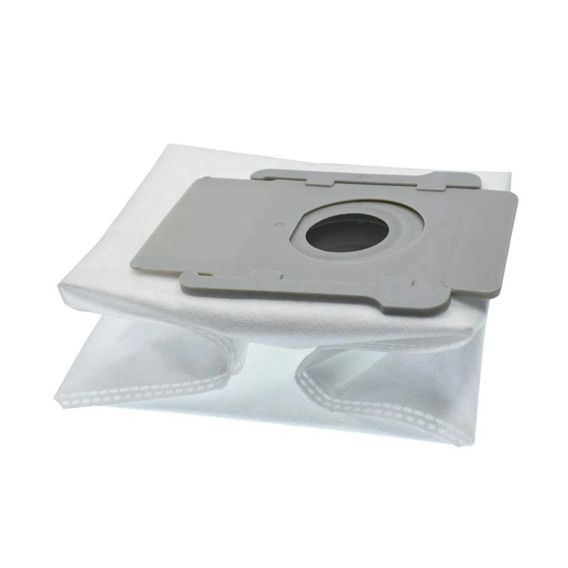 For Robot Automatic Dirt Disposal Dust Bags and Rubber Brushes for Irobot Roomba I7 I7+/I7 Plus E5 E6 Vacuum Cleaner (4 Pcs Du