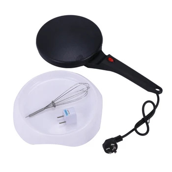 

EU Plug Electric Crepe Maker Pizza Pancake Machine Non-Stick Griddle Baking Pan Cake Machine ,Black