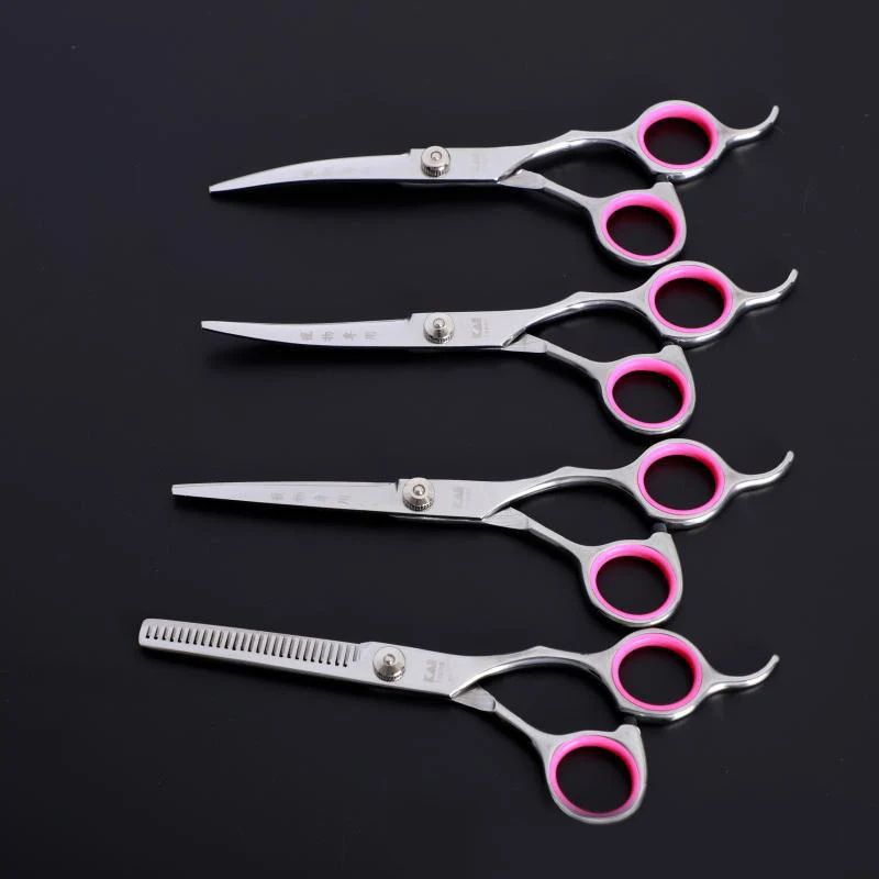 

Stainless Steel Pet Dogs Gromming Scissors Up Down Curved Shears Sharp Edge Animals Cat Hair Cutting Barber Cutting Tools Kit