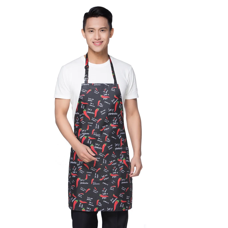 Wholesale price Adjustable Striped Plaid Long Fshion Man Women Waist Apron with Pocket Catering Chef Waiter Bar Kitchen Apron