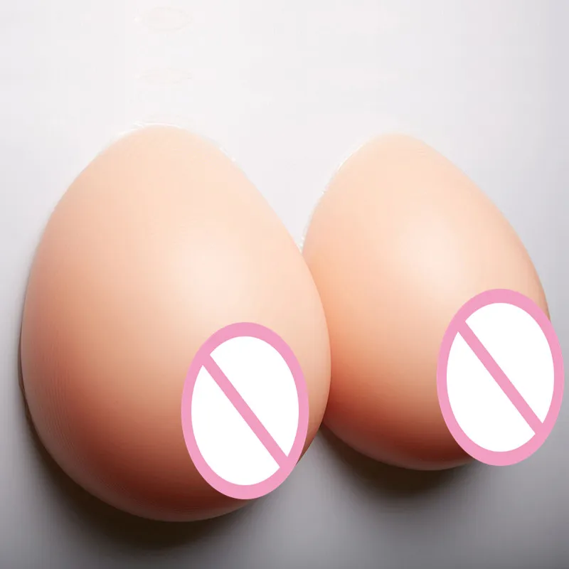 3200g Silicone Breast False Breast H Cup Prosthesis Boob Enhancer Form Bras Push Up Bra Pink Strapless Bra