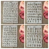 4Pcs/Lot 27cm Alphabet English Letters DIY Craft Layering Stencils Painting Scrapbooking Stamping Embossing Album Paper Template ► Photo 1/5