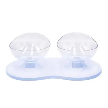 

Pet Double Bowl Cat Puppy Dog Food Feeder Water Drinking Anti Slip Multi-angle