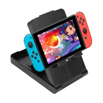 

Foldable Adjustable Bracket Support Dock Fit for Nintend Switch NS Game Console Four Non-slip Silicone on the Bottom for Safer