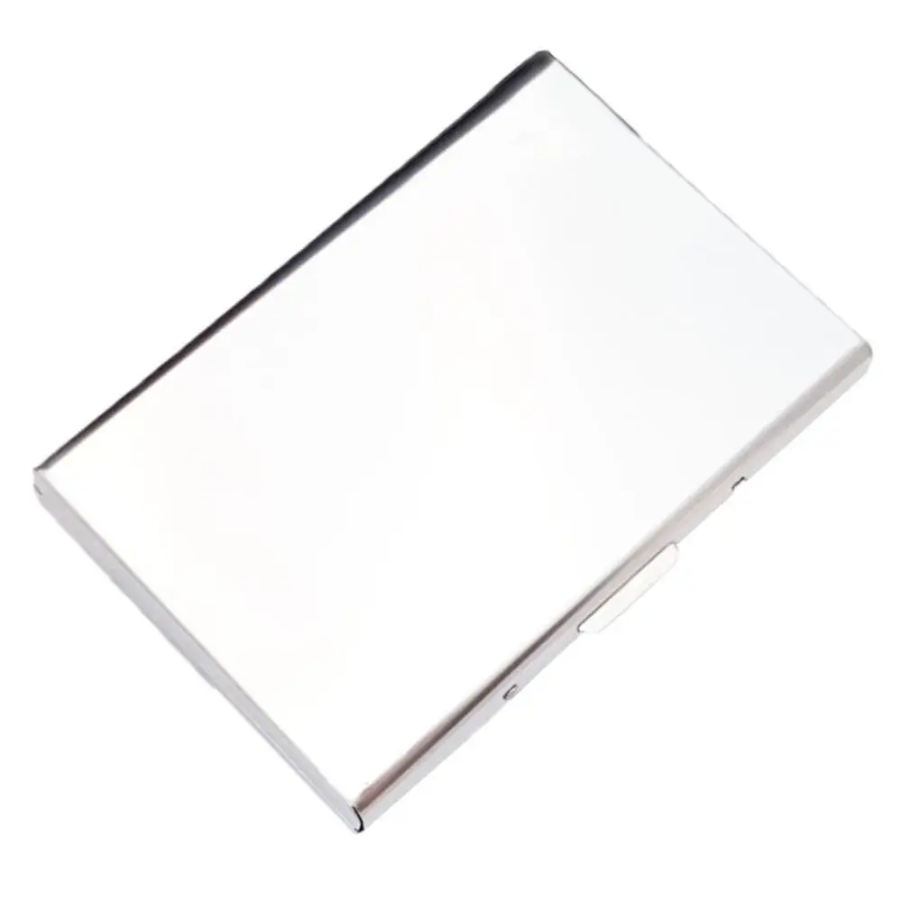 Анти-сканирующий RFID 1 шт. Алюминиевый металлический кредитный держатель для карт тонкий блокирующий кошелек чехол Визитница защитный держатель чехол - Цвет: Белый