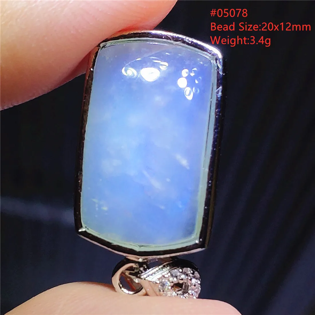 tiffany bracelet Natural Blue Light Moonstone Pendant Women Men Beads Water Drop Rectangle Crystal Moonstone Bead Necklace Healing AAAAA engagement rings 925 Silver Jewelry