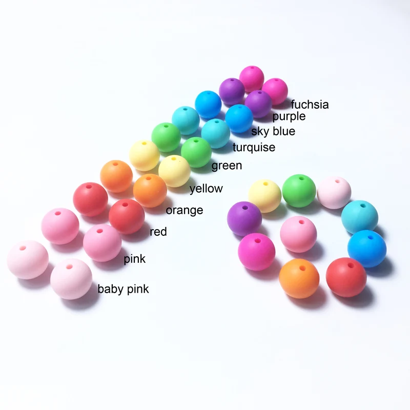 15mm silicone beads round loose jewelry baby teething balls(100pcs)silicone chew beads Food Grade Sensory infant baby teether 15mm silicone beads round loose jewelry baby teething balls(100pcs)silicone chew beads Food Grade Sensory infant baby teether