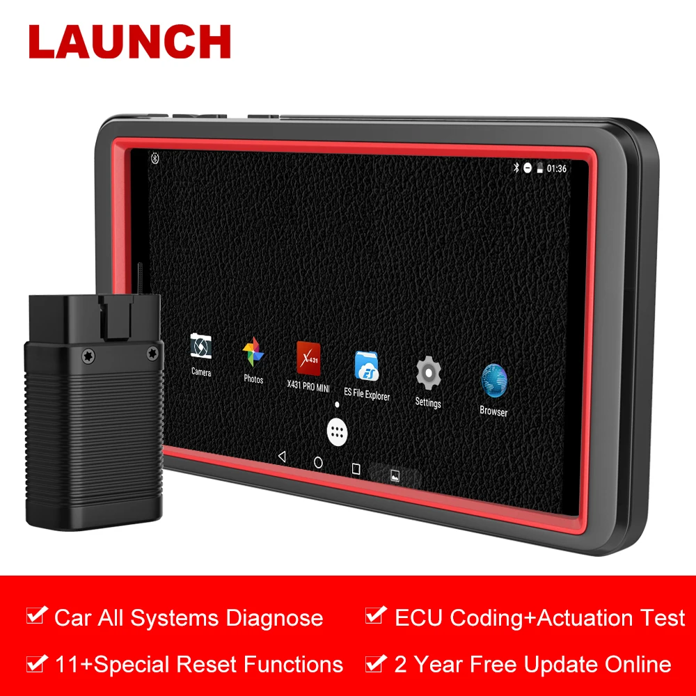 LAUNCH X431 Pro Mini OBD 2 WiFi/Bluetooth полная система Профессиональный Автомобильный сканер для