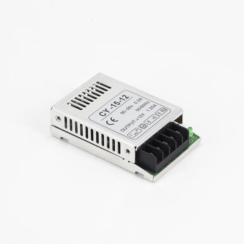 Горячая одиночный выход питания 15 Вт мини-размер smps 220vac к 5vdc 12vdc 24vdc конвертер