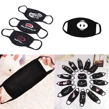 Велосипедная маска для лица Mask1PC хлопковая Пылезащитная маска для рта и лица Kpop Черный Медведь Велоспорт Анти-пыль хлопок Защита для лица маски