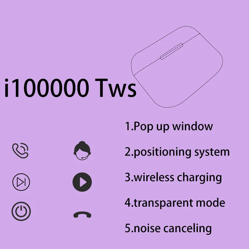 Оригинальные I100000 TWS/I80 Tws беспроводные Bluetooth наушники Pk W1 H1 1536u чип I500 I10000 I9000 Pro TWS наушники