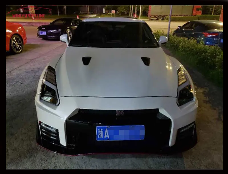 Автомобильный Стайлинг фара для Nissan GT-R фары 2009- GTR светодиодный фары DRL Ангел глаз Hid Биксеноновые автомобильные аксессуары