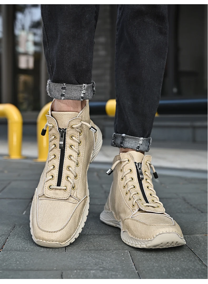 mens leather outdoor boots