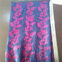 Нигерийская жаккардовая парчовая Ткань 5 ярдов жаккардовая парчовая ткань модная мягкая ткань для праздничных платьев DHL06