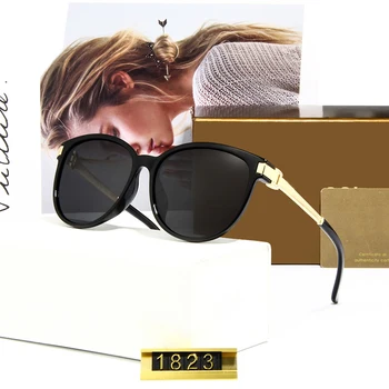 

Round Glasses Classic Brand Sunglasses Women Fashion Designer Gradient Polarized Eyewear Polaroid Shopping Mirror Police UV400