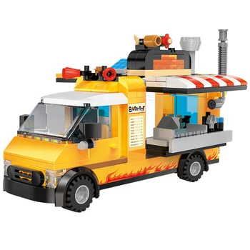 

285Pcs BBQ Car Bricks Small Particle DIY Building Block Model Brain-Training Toy For Children Kid Educational Toys Birthday Gift