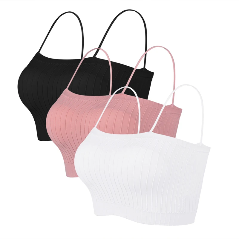 lace 3PCS Женский спортивный бюстгальтер пуш-ап, безрукавка с беспроводной подкладкой, новые Бесшовные Спортивные Бюстгальтеры с бретельками, однотонный дышащий жилет, микро бюстгальтеры - Цвет: lace 3PCS